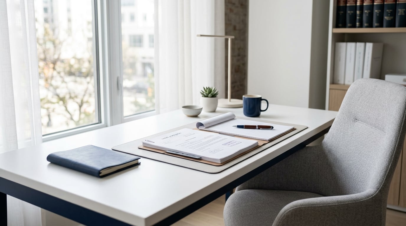Modern professional workspace